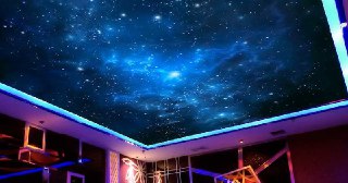 Натяжной потолок звездное небо Людиново, цена от 5226 руб.